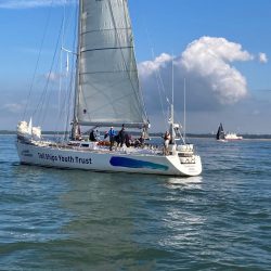 Challenger 3 sails up