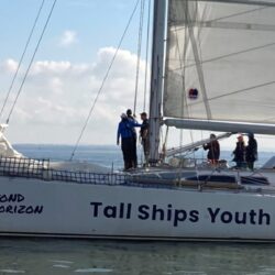 Challenger 1 with sail up