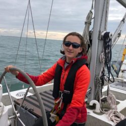 Young person helming