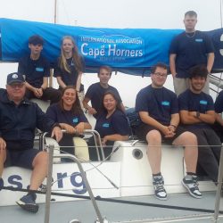 Group at the end of the voyage with members of the IACH