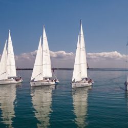 Challenger Yachts on the ocean