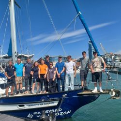 National School Sailing Association start of voyage group