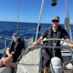 man helming in the canary islands