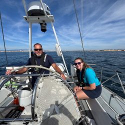man helming in portimao