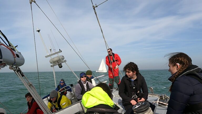 Crew on challenger racing can see second challenger is the background