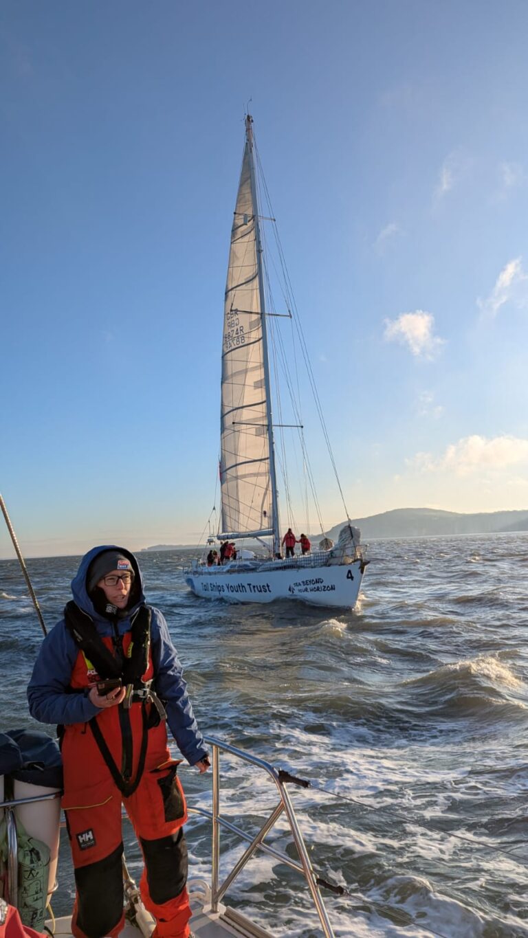 Round The Island Image of Challenger 4 racing