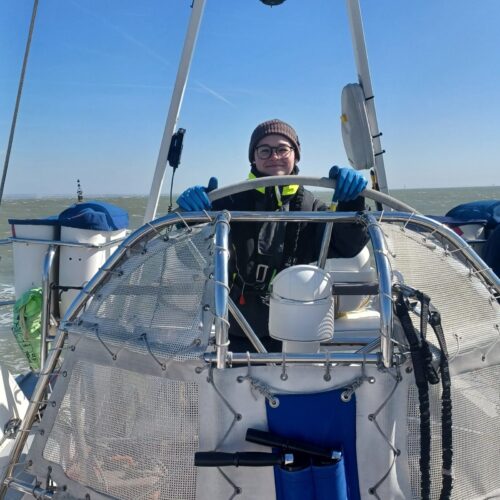young person helming