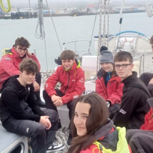 Young people sailing the south coast during May half term