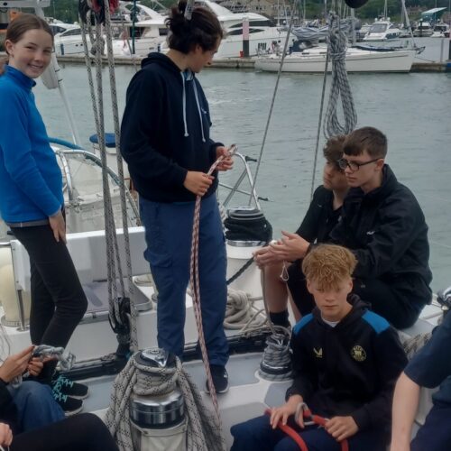 Young people sailing the south coast during May half term