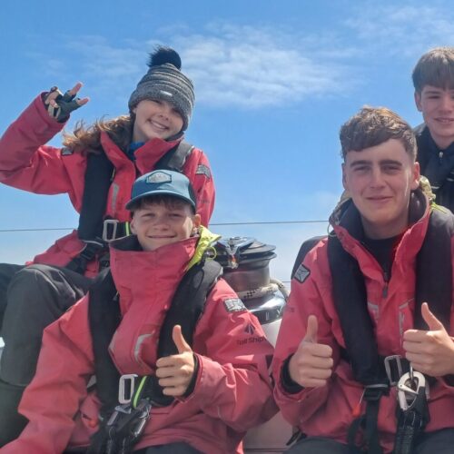 Young people sailing the south coast during May half term