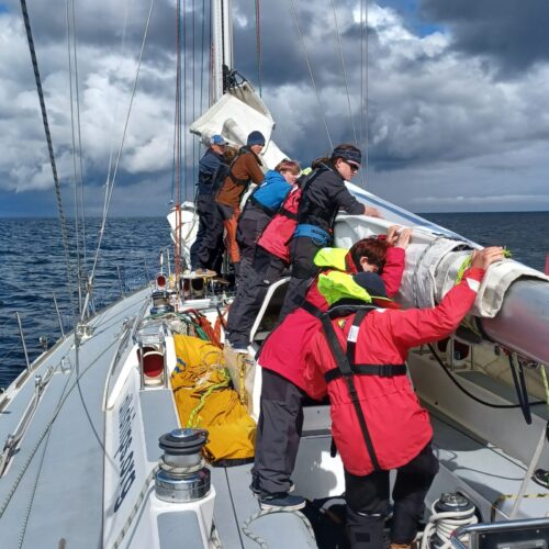 Sailing across the Irish Sea Leadership voyage for young adults