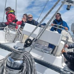 young people sailing in the solent