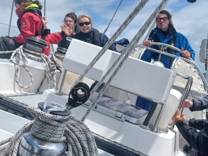 young people sailing in the solent