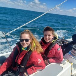 Young people sailing on a voyage in Scotland