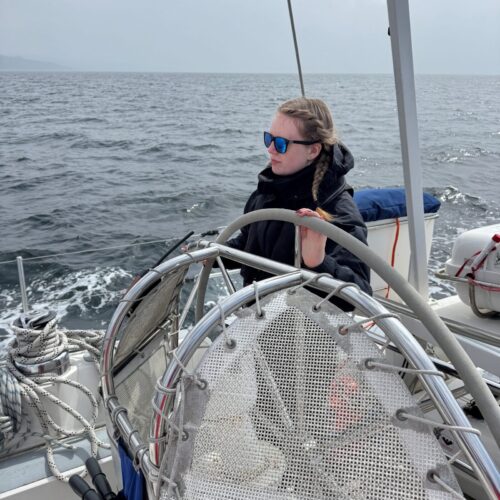girl at the helm