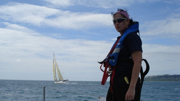 Sailing 2009 first time on board.