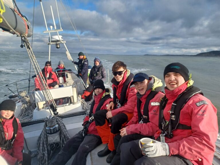 Young people on a Tall Ships Youth Trust leadership voyage