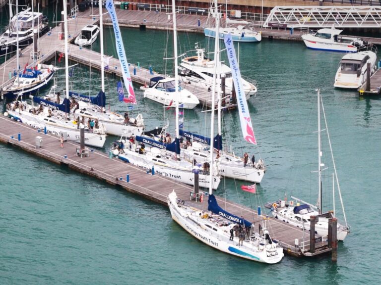 Young people on board a Tall Ships Youth Trust voyage